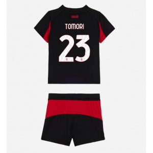 Fotbalové Dres AC Milan Fikayo Tomori #23 Dětské Domácí Oblečení 2025-26 Krátký Rukáv (+ trenýrky)